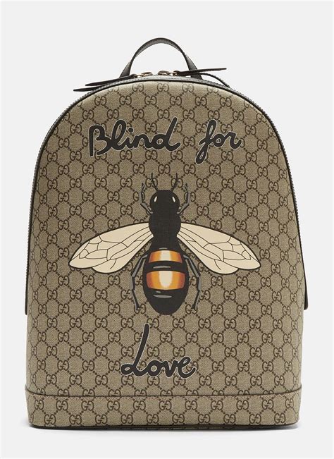 gucci backpack supreme bees|Gucci bag with bee clasp.